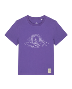 bio-female-medium fit-tshirt-skizzle mounty-sttw172-blaukraut-front
