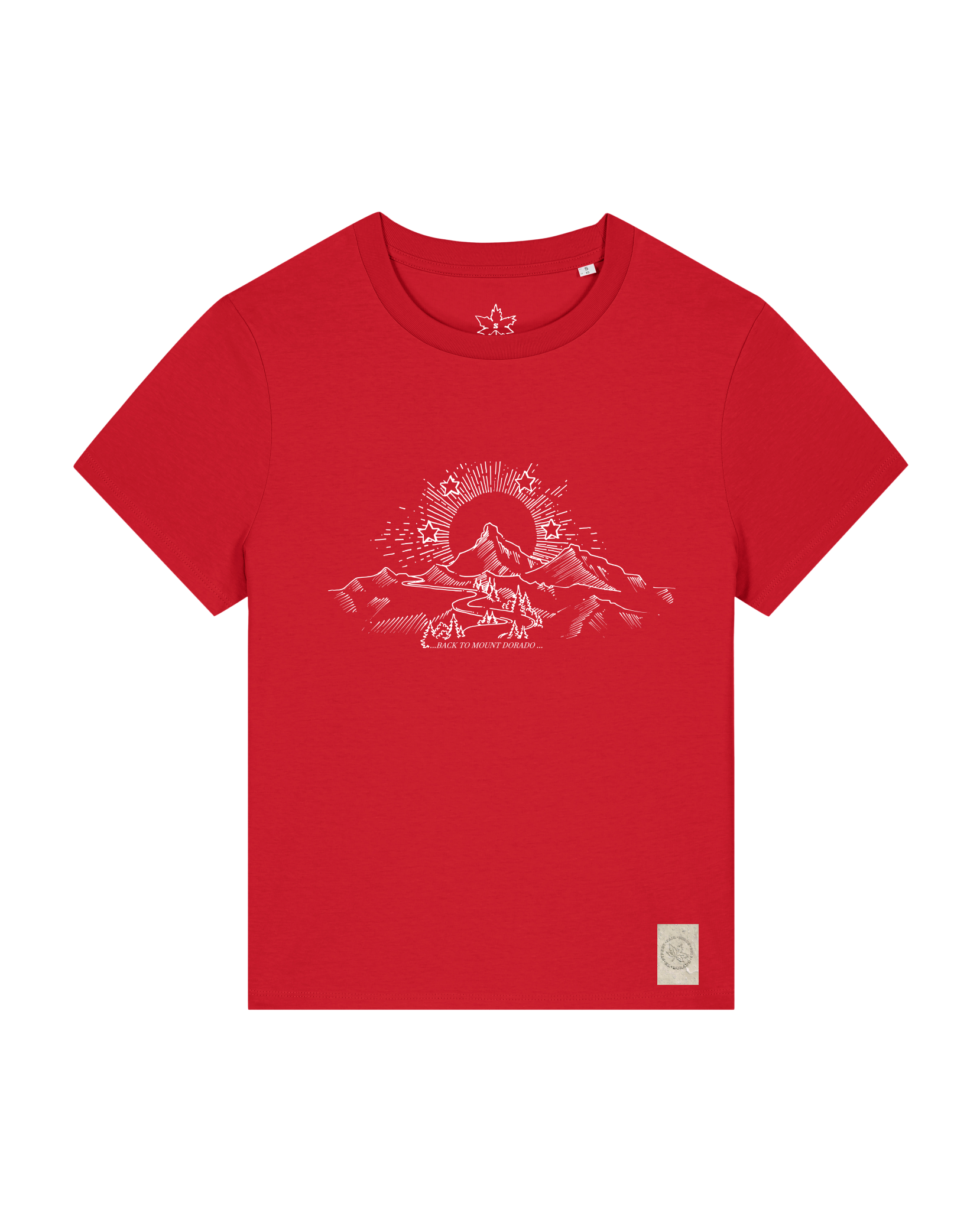bio-female-medium fit-tshirt-skizzle mounty-sttw172-erdbeere-front