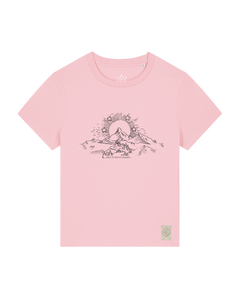 bio-female-medium fit-tshirt-skizzle mounty-sttw172-flamingo-front