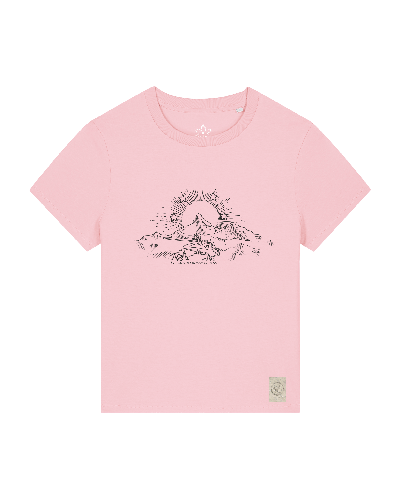 bio-female-medium fit-tshirt-skizzle mounty-sttw172-flamingo-front