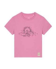 bio-female-medium fit-tshirt-skizzle mounty-sttw172-kaugummi-front