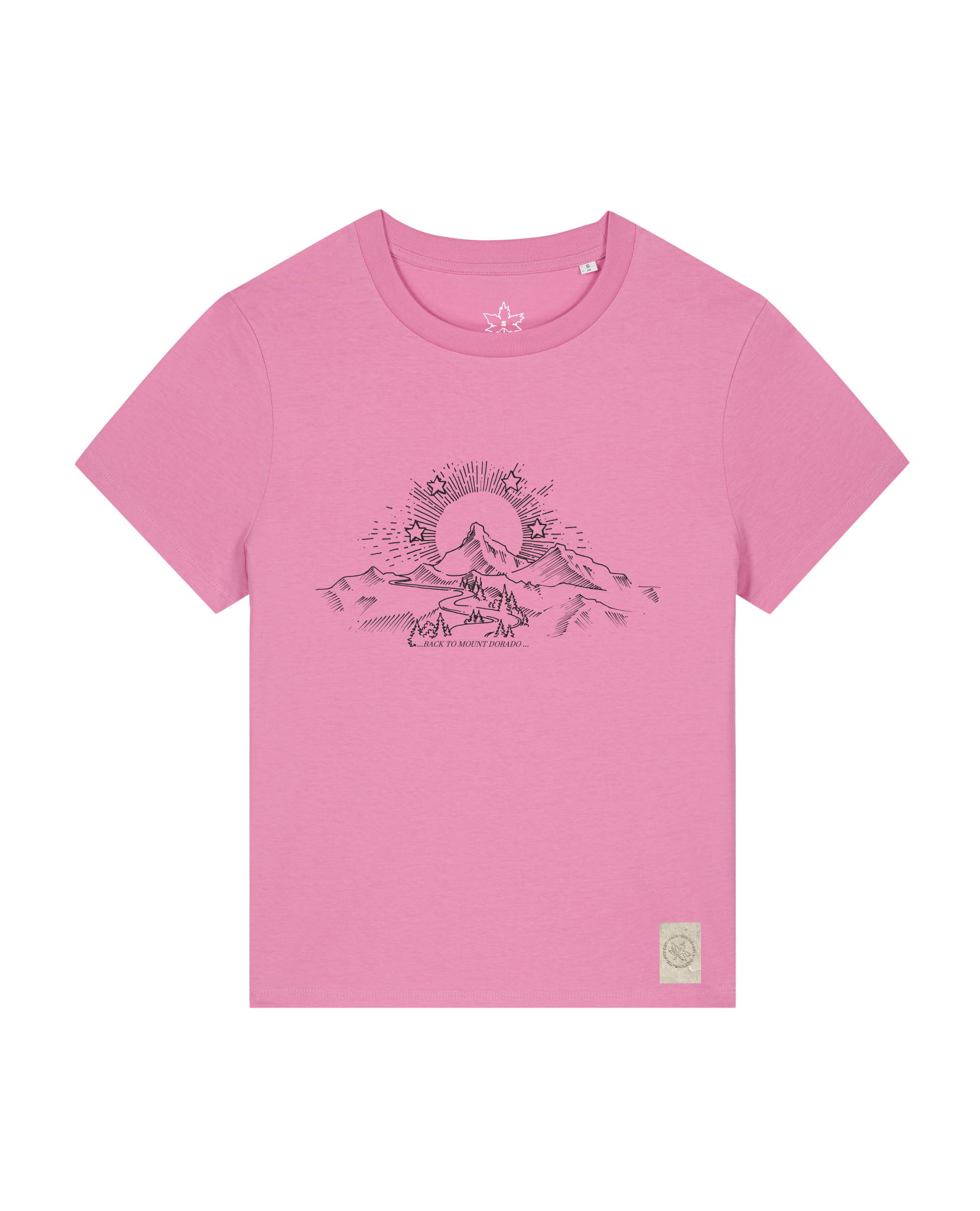 bio-female-medium fit-tshirt-skizzle mounty-sttw172-kaugummi-front