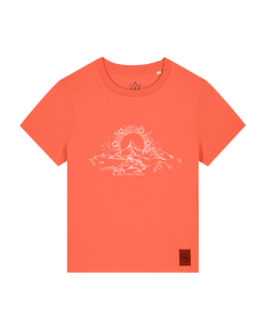 bio-female-medium fit-tshirt-skizzle mounty-sttw172-mandarine-front