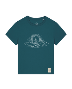 bio-female-medium fit-tshirt-skizzle mounty-sttw172-nordmanntanne-front