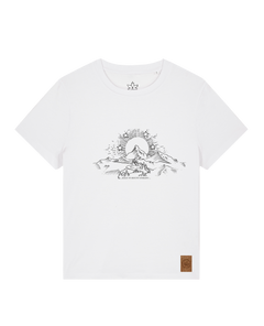 bio-female-medium fit-tshirt-skizzle mounty-sttw172-weiß-front