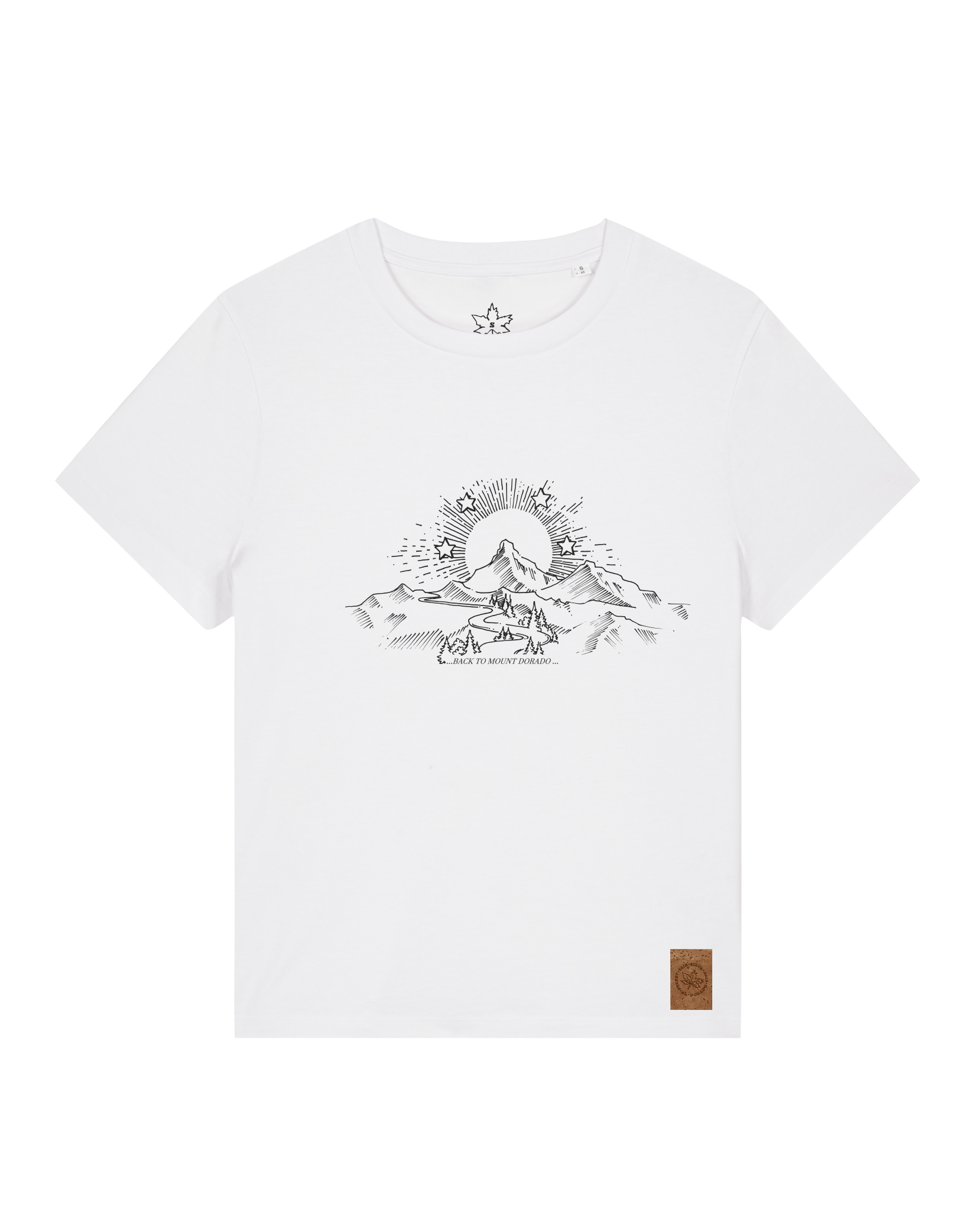 bio-female-medium fit-tshirt-skizzle mounty-sttw172-weiß-front