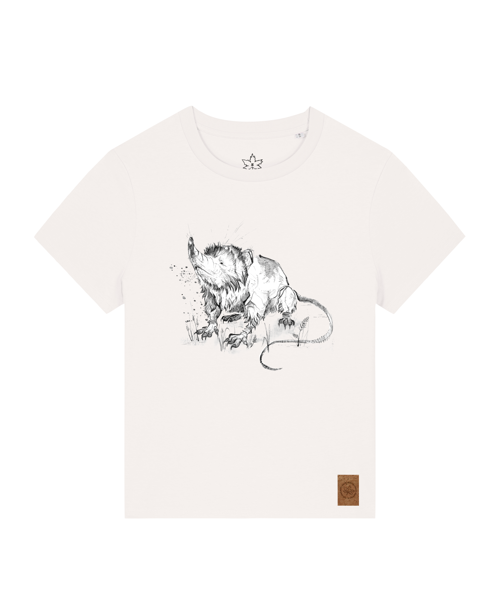 bio-female-medium fit-tshirt-solenodon-sttw172-bio ei-front
