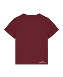 bio-female-medium fit-tshirt-solenodon-sttw172-burgunder rot-back