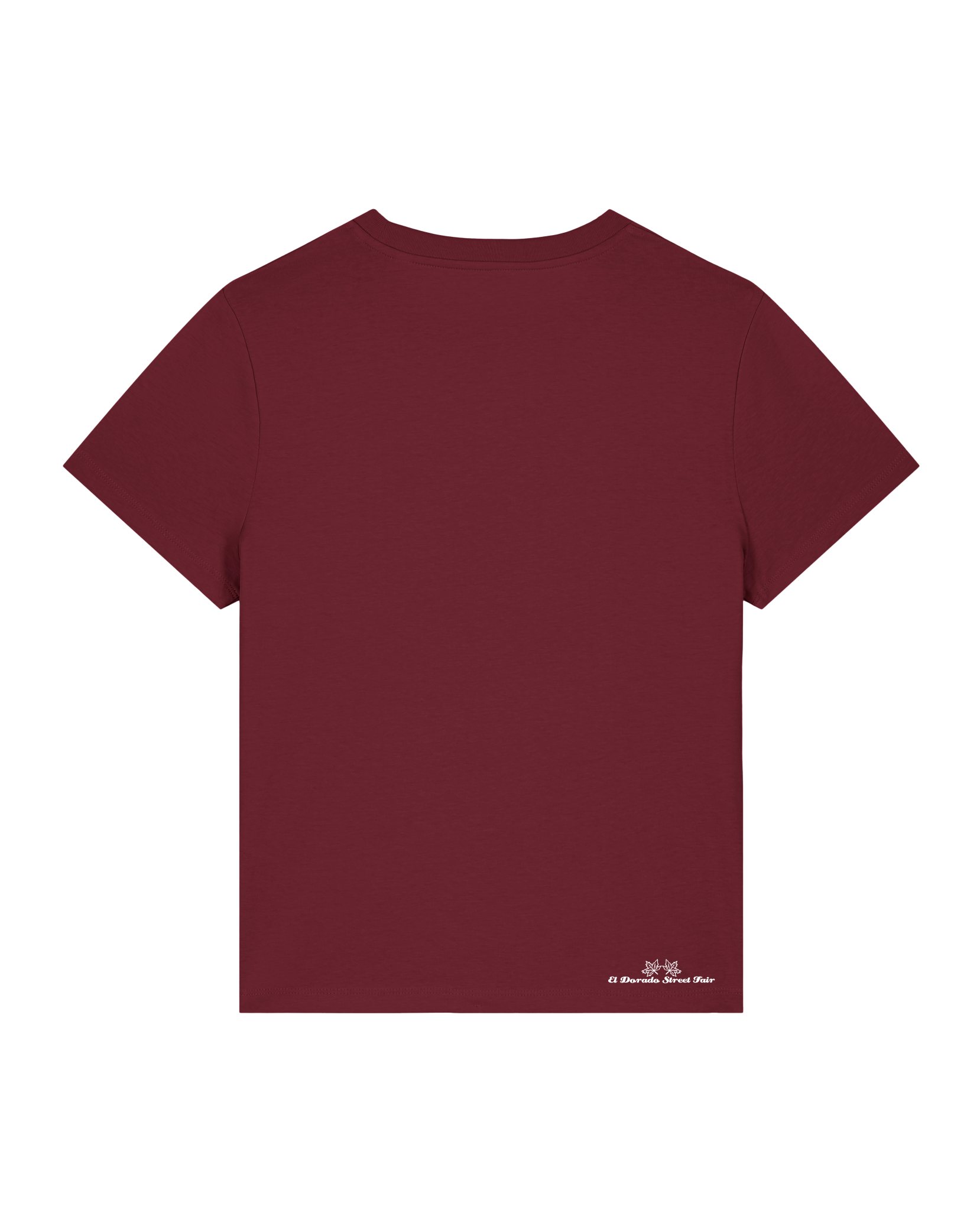 bio-female-medium fit-tshirt-solenodon-sttw172-burgunder rot-back