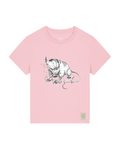 bio-female-medium fit-tshirt-solenodon-sttw172-flamingo-front