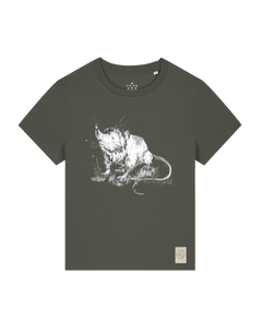 bio-female-medium fit-tshirt-solenodon-sttw172-grunkohl-front