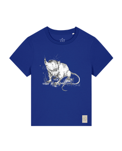 bio-female-medium fit-tshirt-solenodon-sttw172-kornblume-front
