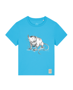 bio-female-medium fit-tshirt-solenodon-sttw172-wasserblau-front