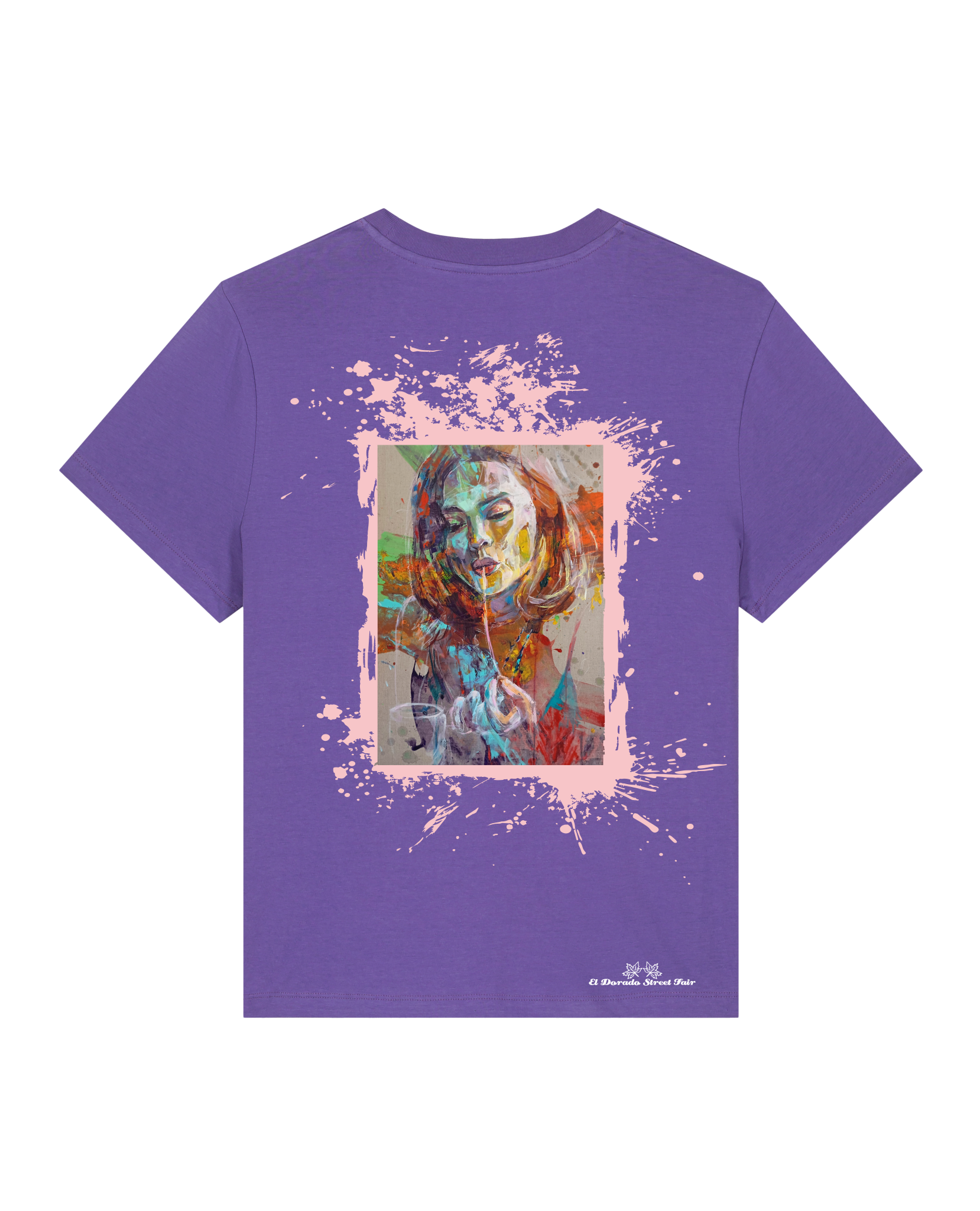 Bio Damen Medium Fit T-Shirt Spaghetti (Backprint)
