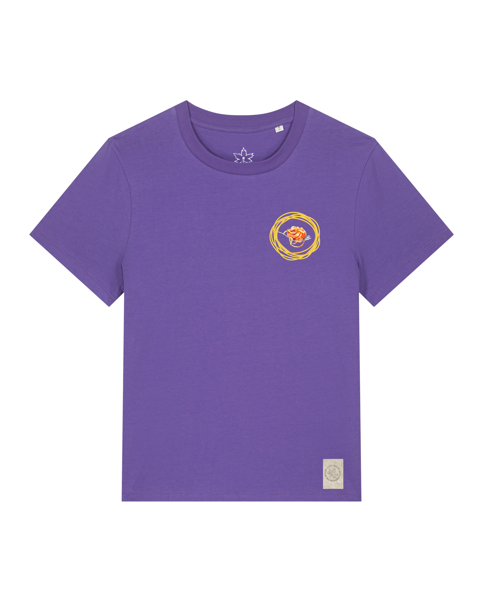 bio-female-medium fit-tshirt-spaghetti (backprint)-sttw172-blaukraut-front