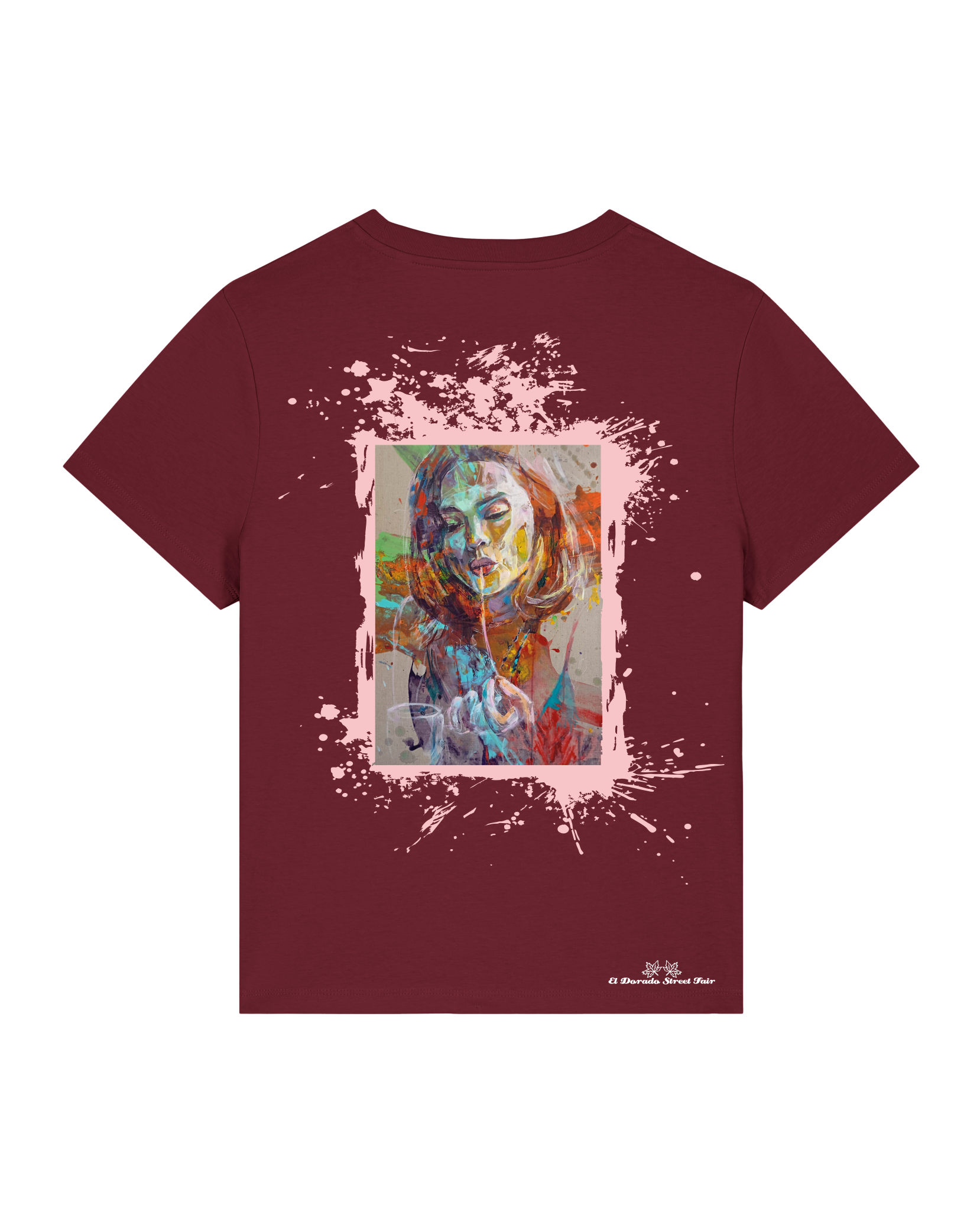 Bio Damen Medium Fit T-Shirt Spaghetti (Backprint)