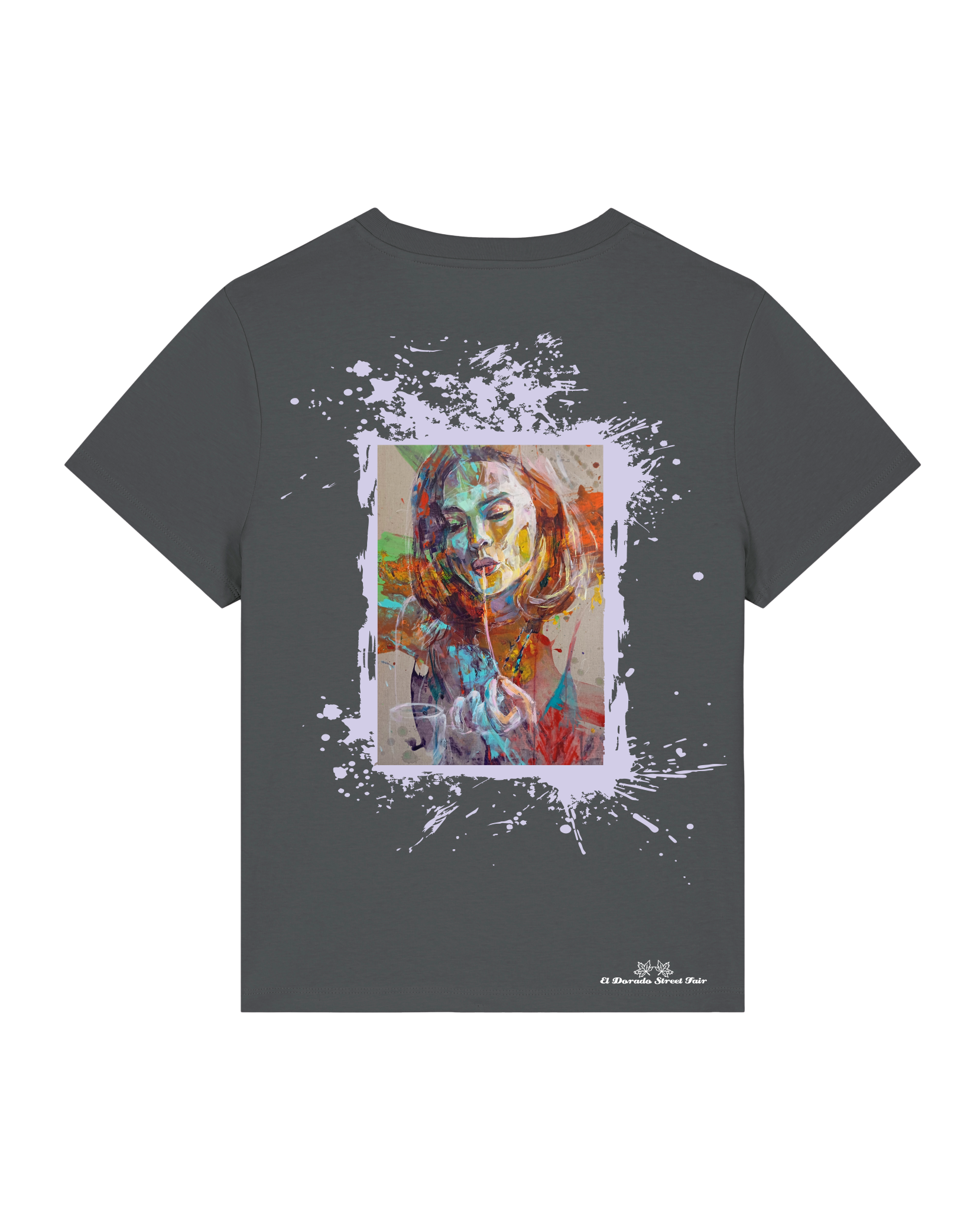 Bio Damen Medium Fit T-Shirt Spaghetti (Backprint)