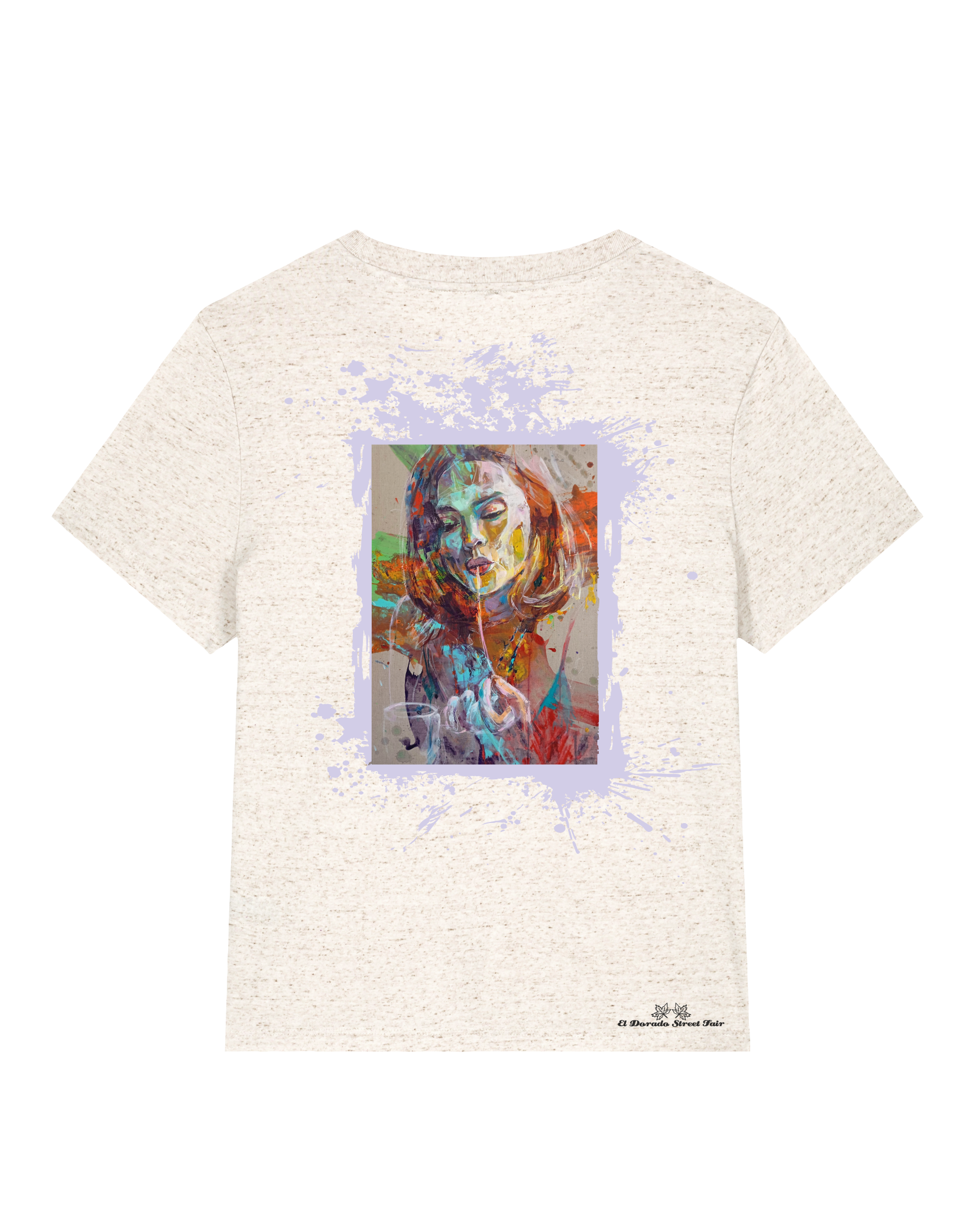 Bio Damen Medium Fit T-Shirt Spaghetti (Backprint)