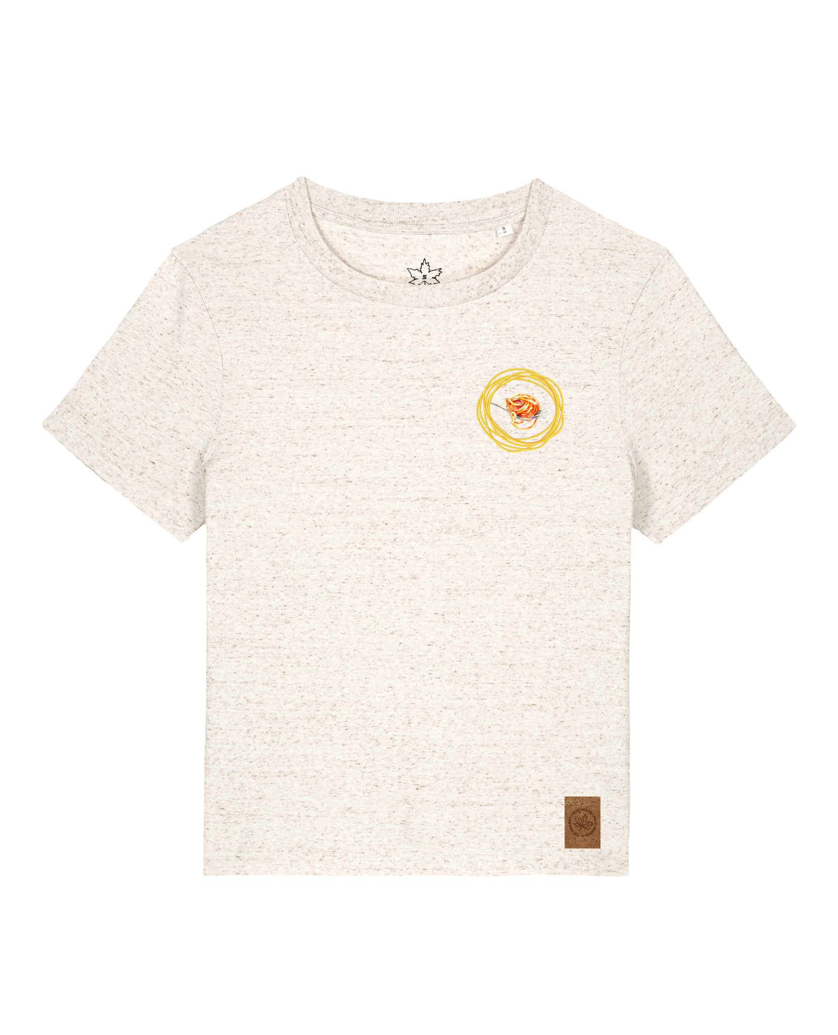 bio-female-medium fit-tshirt-spaghetti (backprint)-sttw172-elbsandstein-front