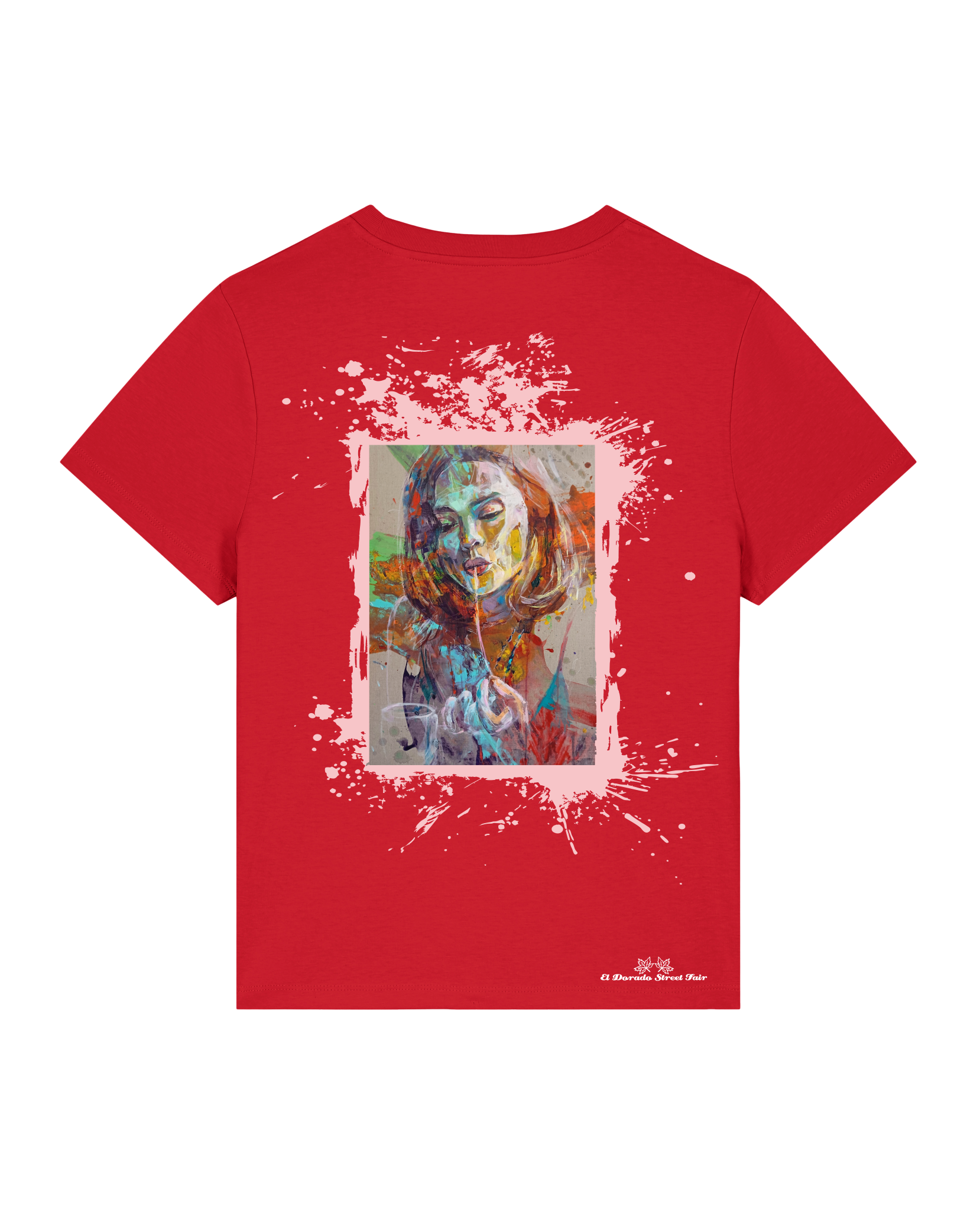 Bio Damen Medium Fit T-Shirt Spaghetti (Backprint)