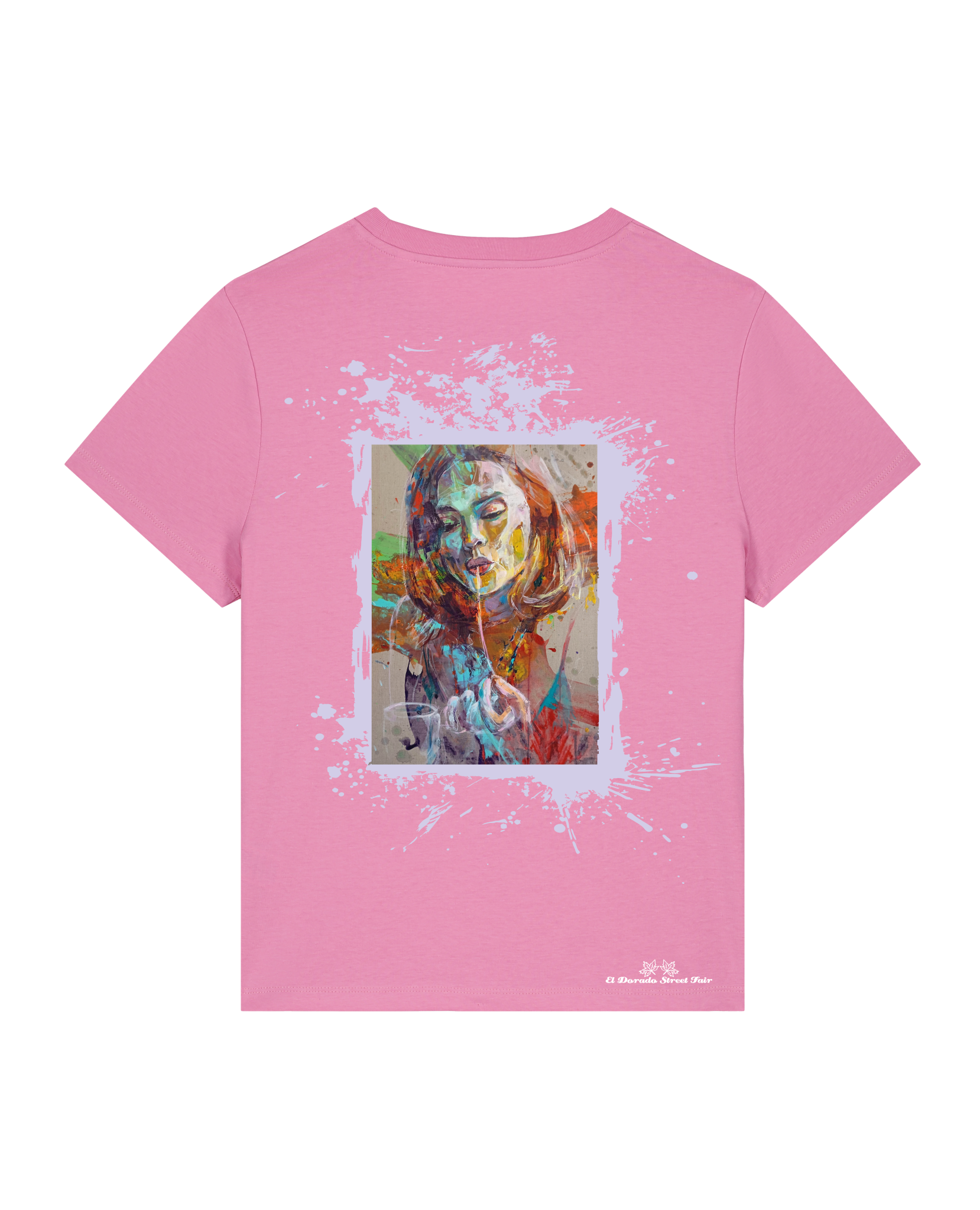 Bio Damen Medium Fit T-Shirt Spaghetti (Backprint)