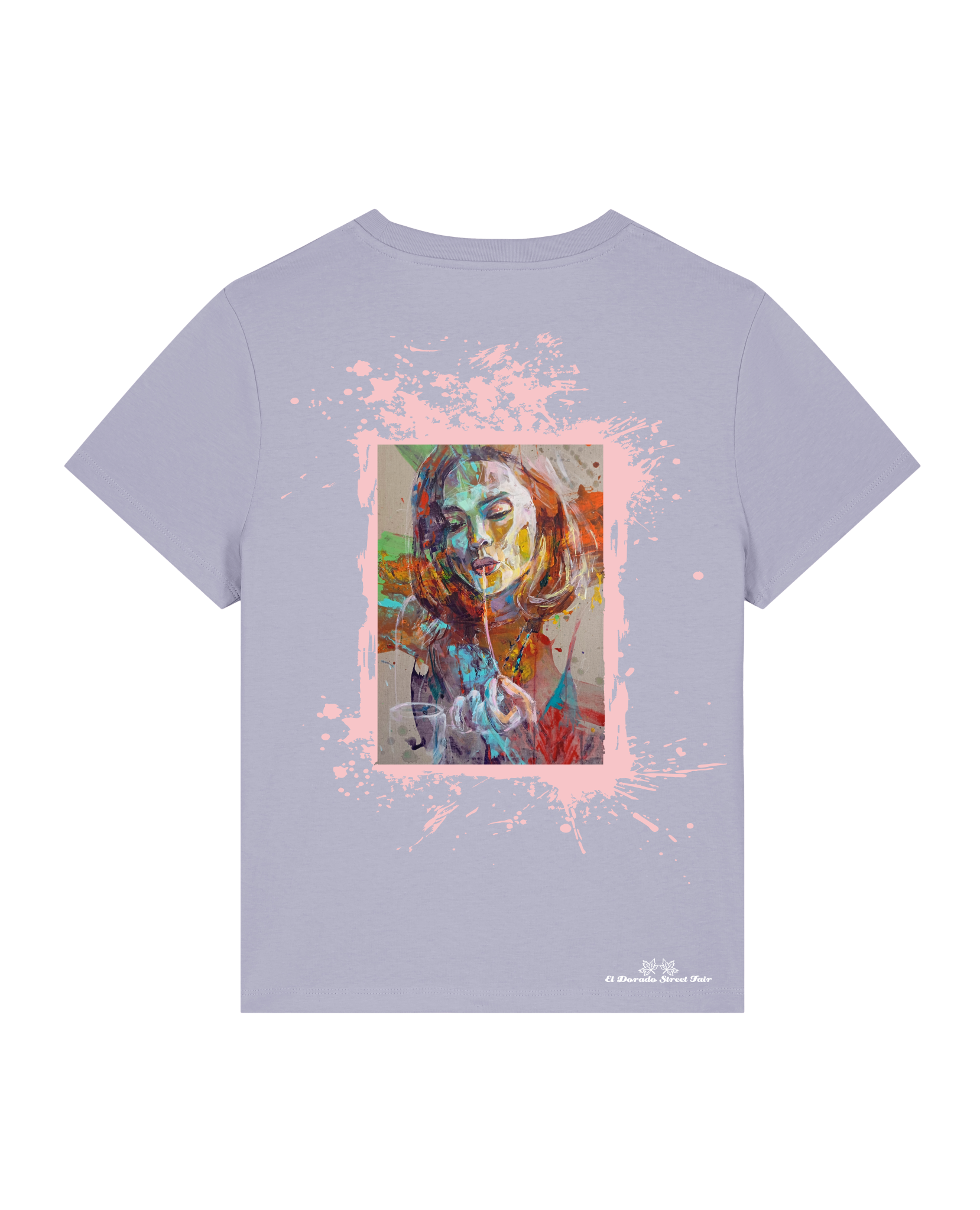 Bio Damen Medium Fit T-Shirt Spaghetti (Backprint)