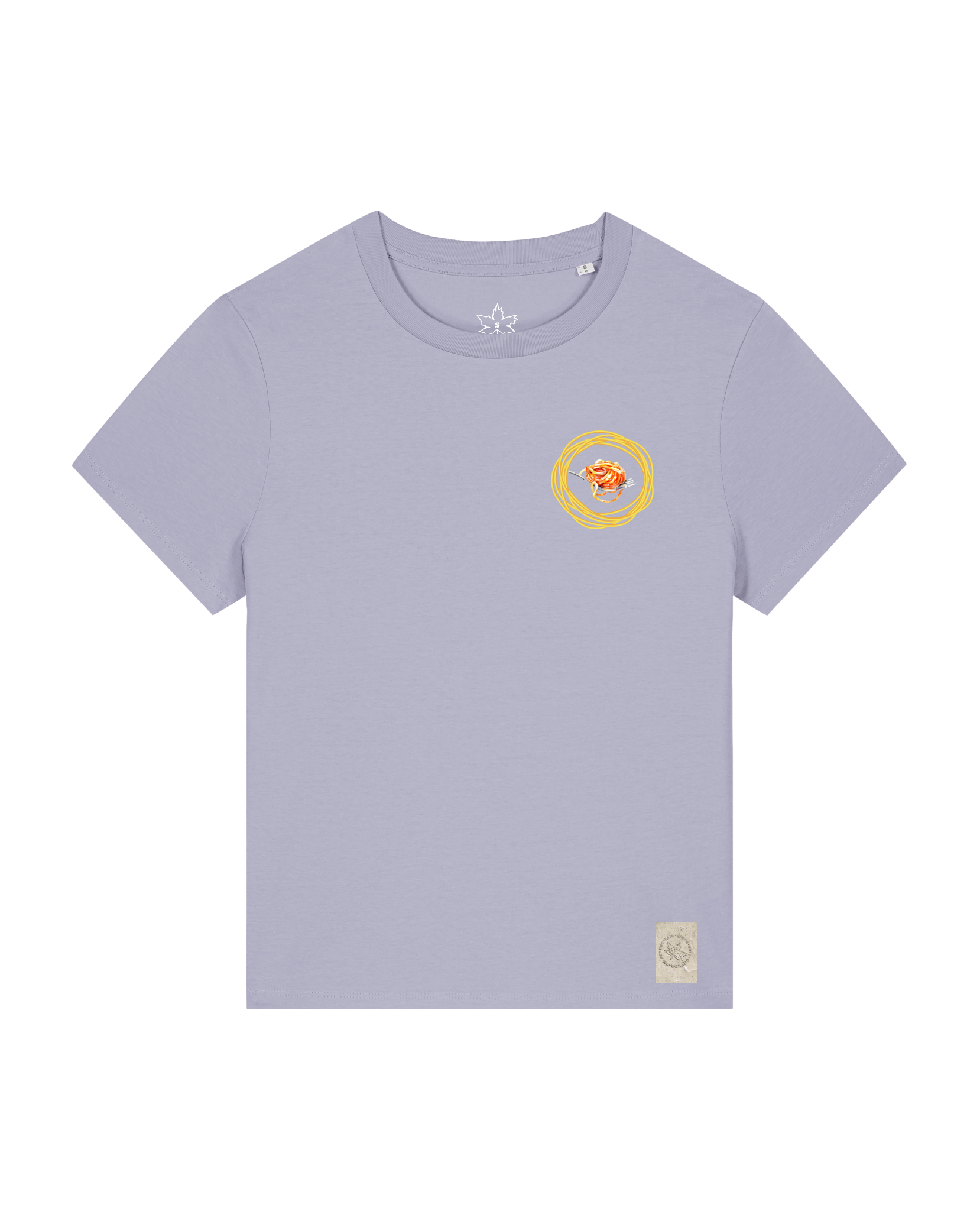 bio-female-medium fit-tshirt-spaghetti (backprint)-sttw172-lavender-front