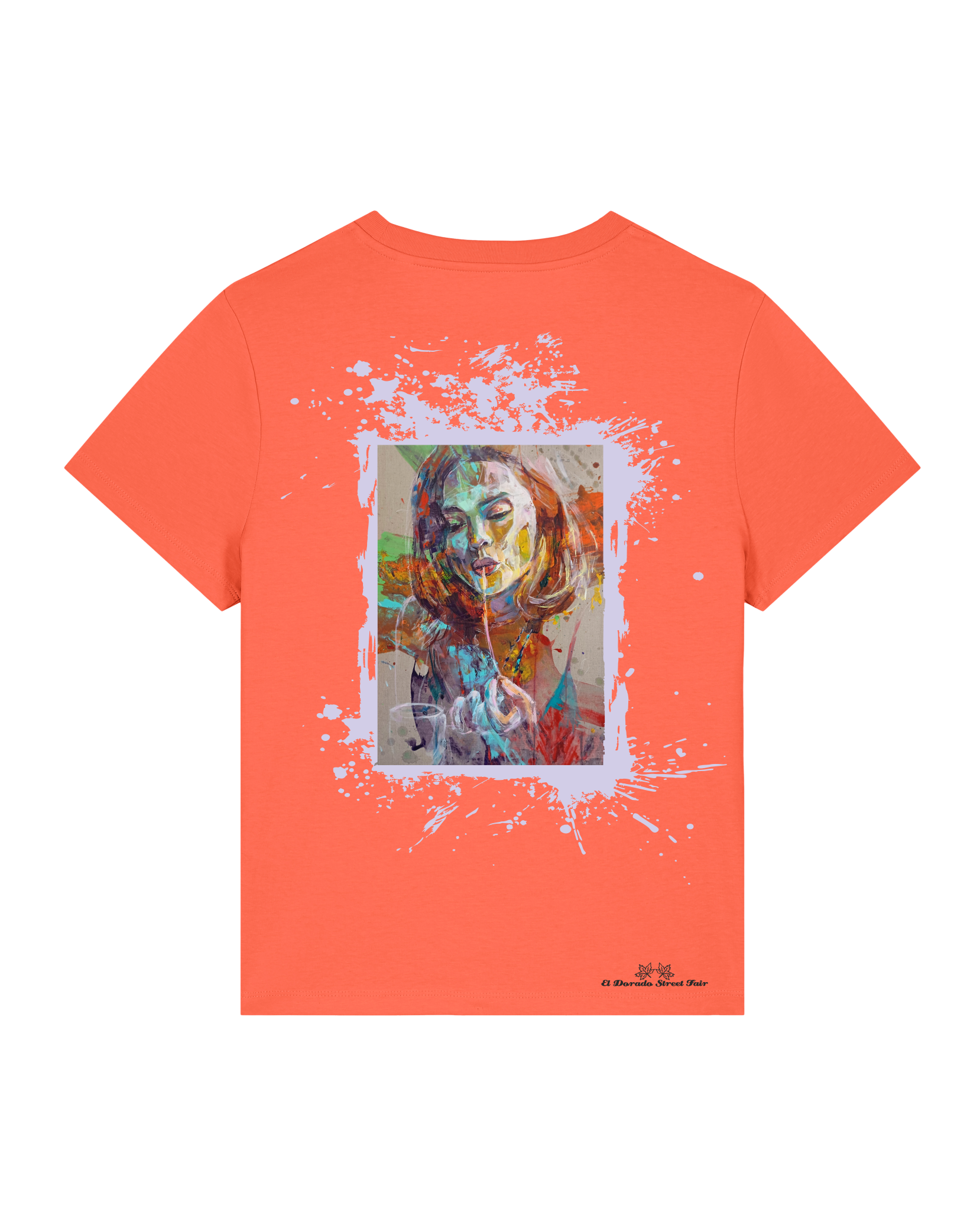 Bio Damen Medium Fit T-Shirt Spaghetti (Backprint)