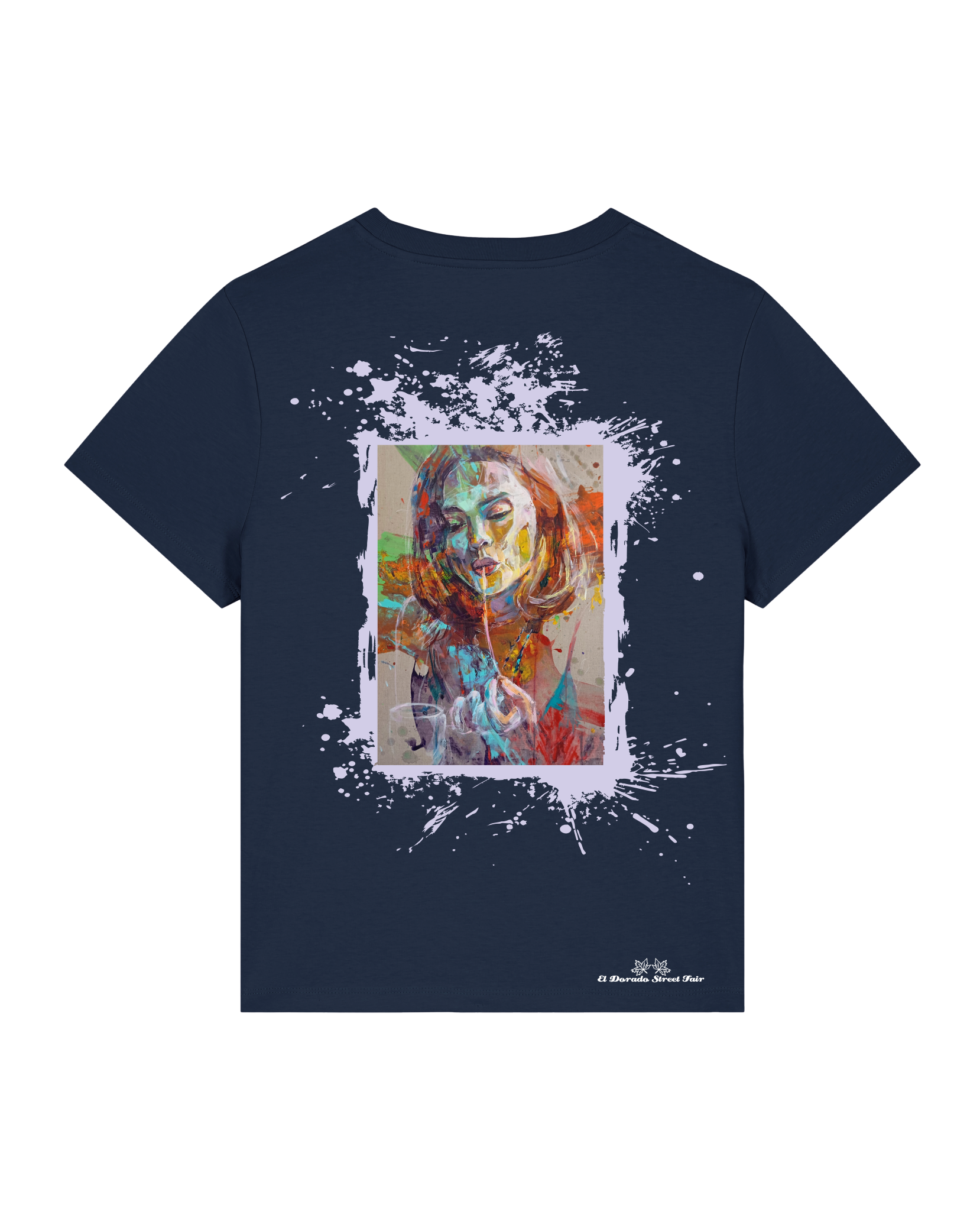 Bio Damen Medium Fit T-Shirt Spaghetti (Backprint)