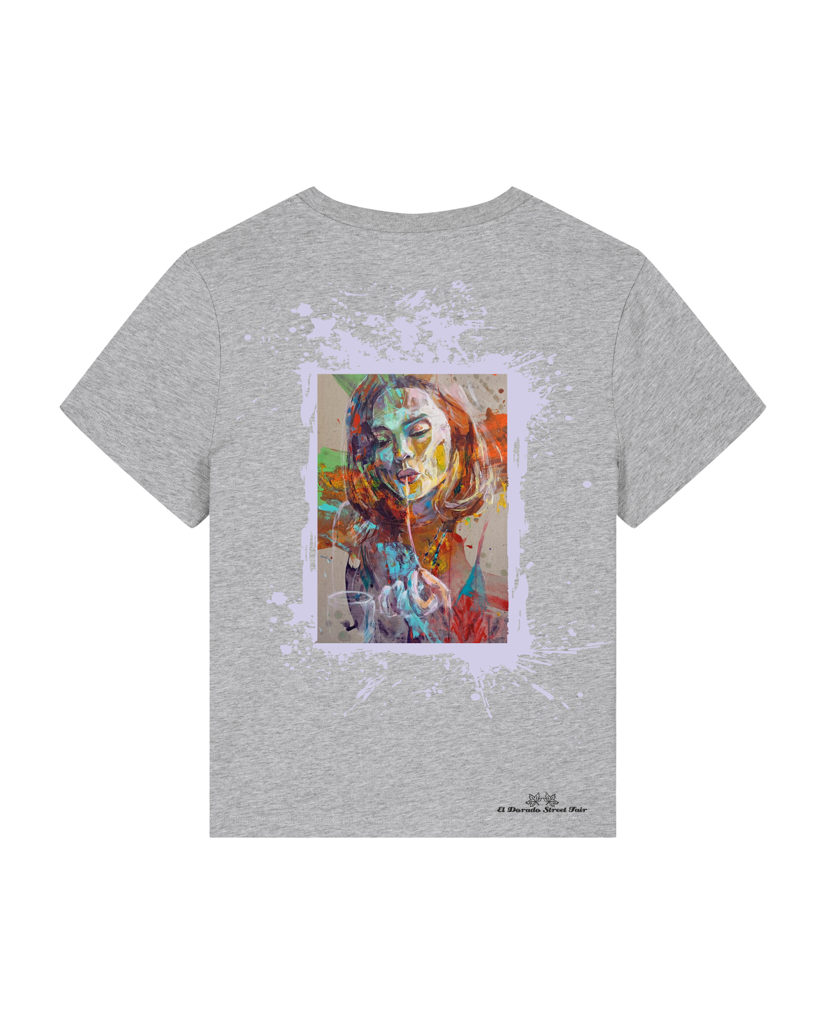 Bio Damen Medium Fit T-Shirt Spaghetti (Backprint)