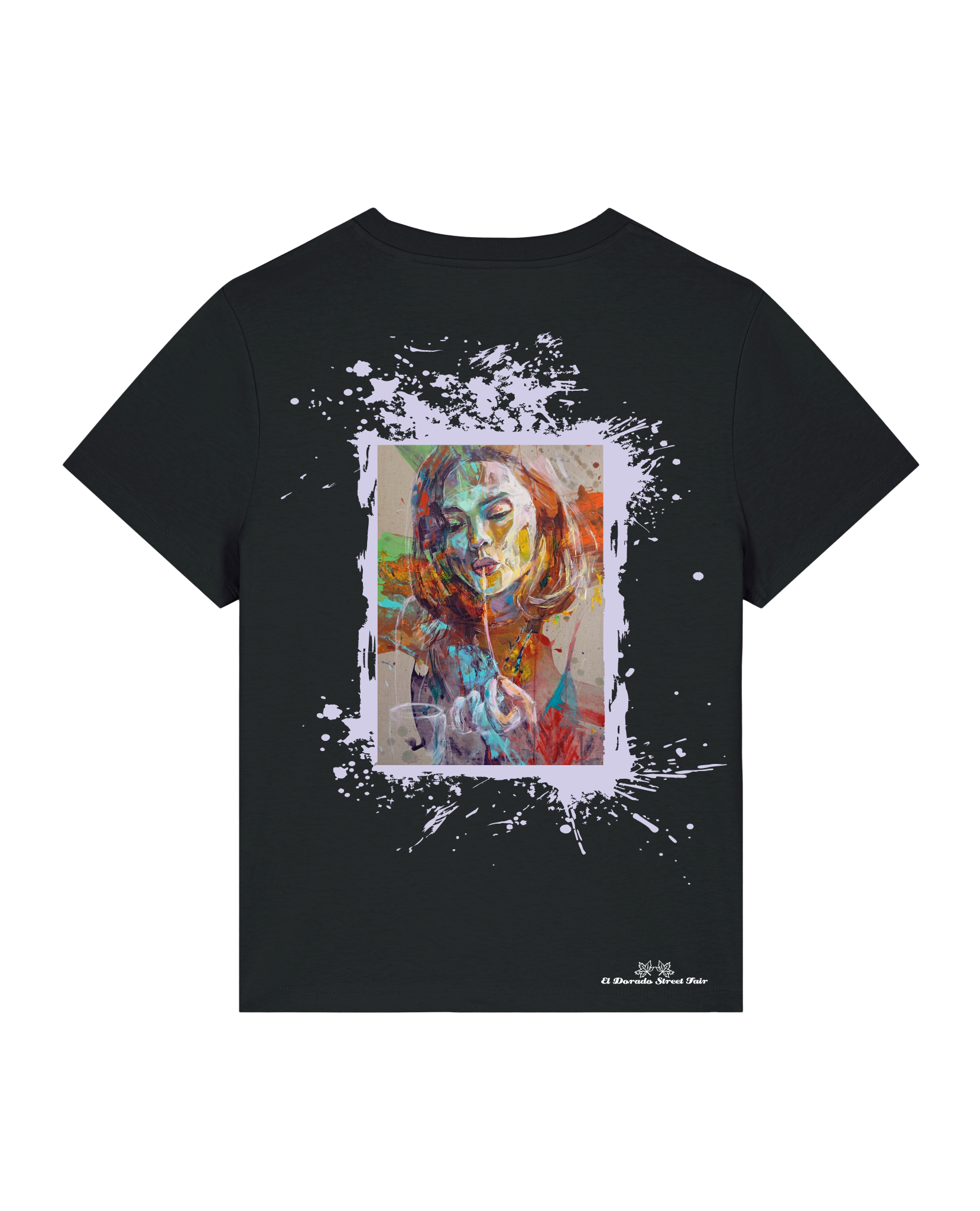 Bio Damen Medium Fit T-Shirt Spaghetti (Backprint)