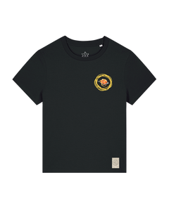 bio-female-medium fit-tshirt-spaghetti (backprint)-sttw172-schwarz-front