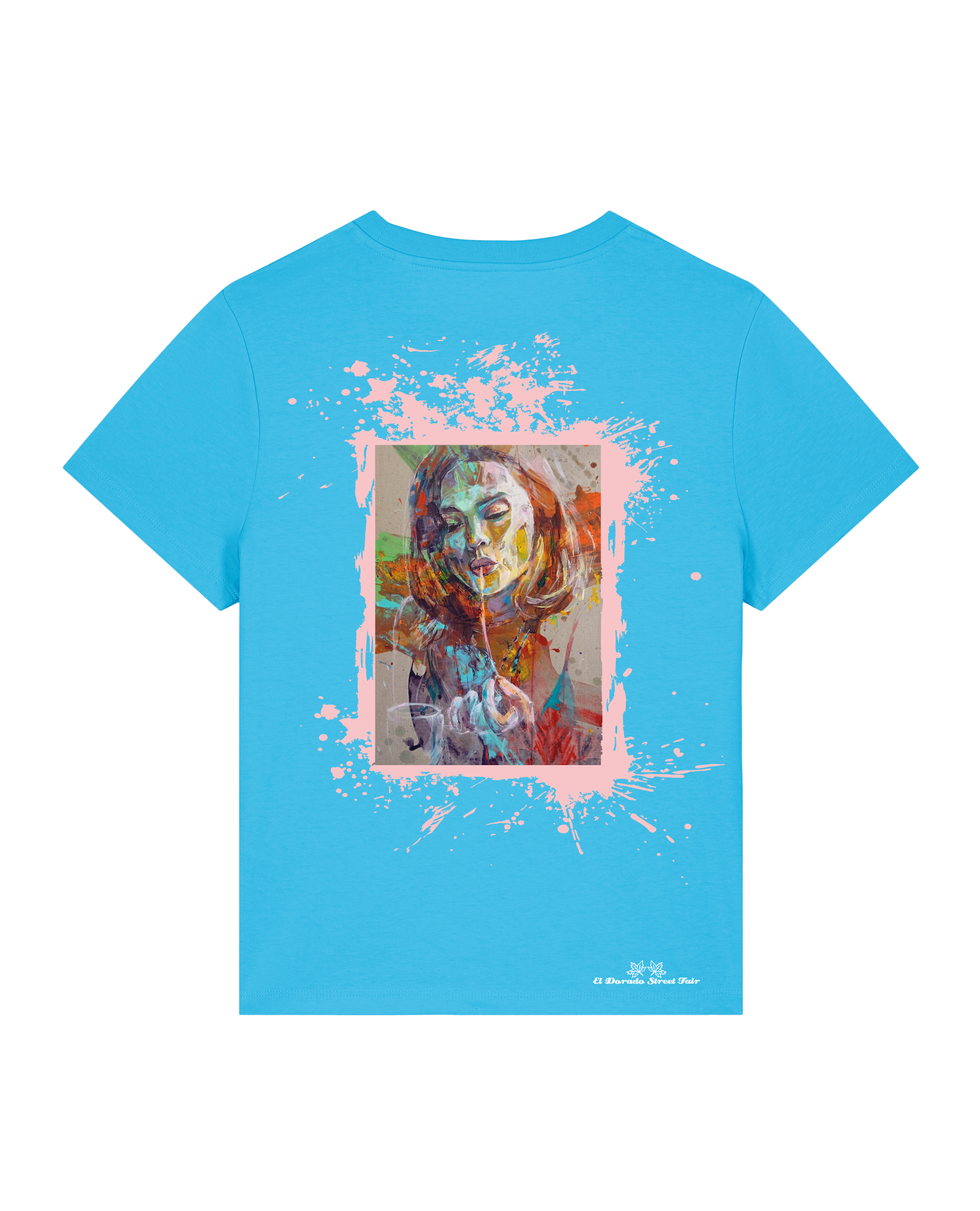 Bio Damen Medium Fit T-Shirt Spaghetti (Backprint)