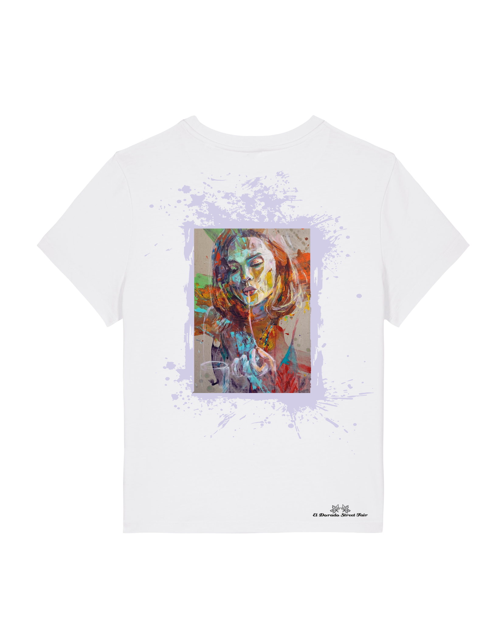 Bio Damen Medium Fit T-Shirt Spaghetti (Backprint)