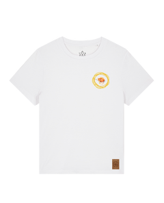 bio-female-medium fit-tshirt-spaghetti (backprint)-sttw172-weiß-front