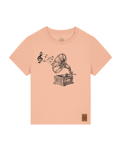 bio-female-medium fit-tshirt-stay tuned-sttw172-agyptische keramik-front
