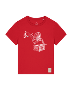 bio-female-medium fit-tshirt-stay tuned-sttw172-erdbeere-front
