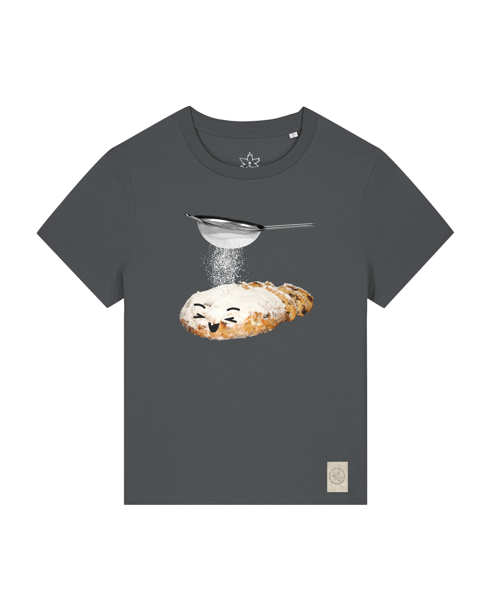 bio-female-medium fit-tshirt-stollen-sttw172-eisen-front