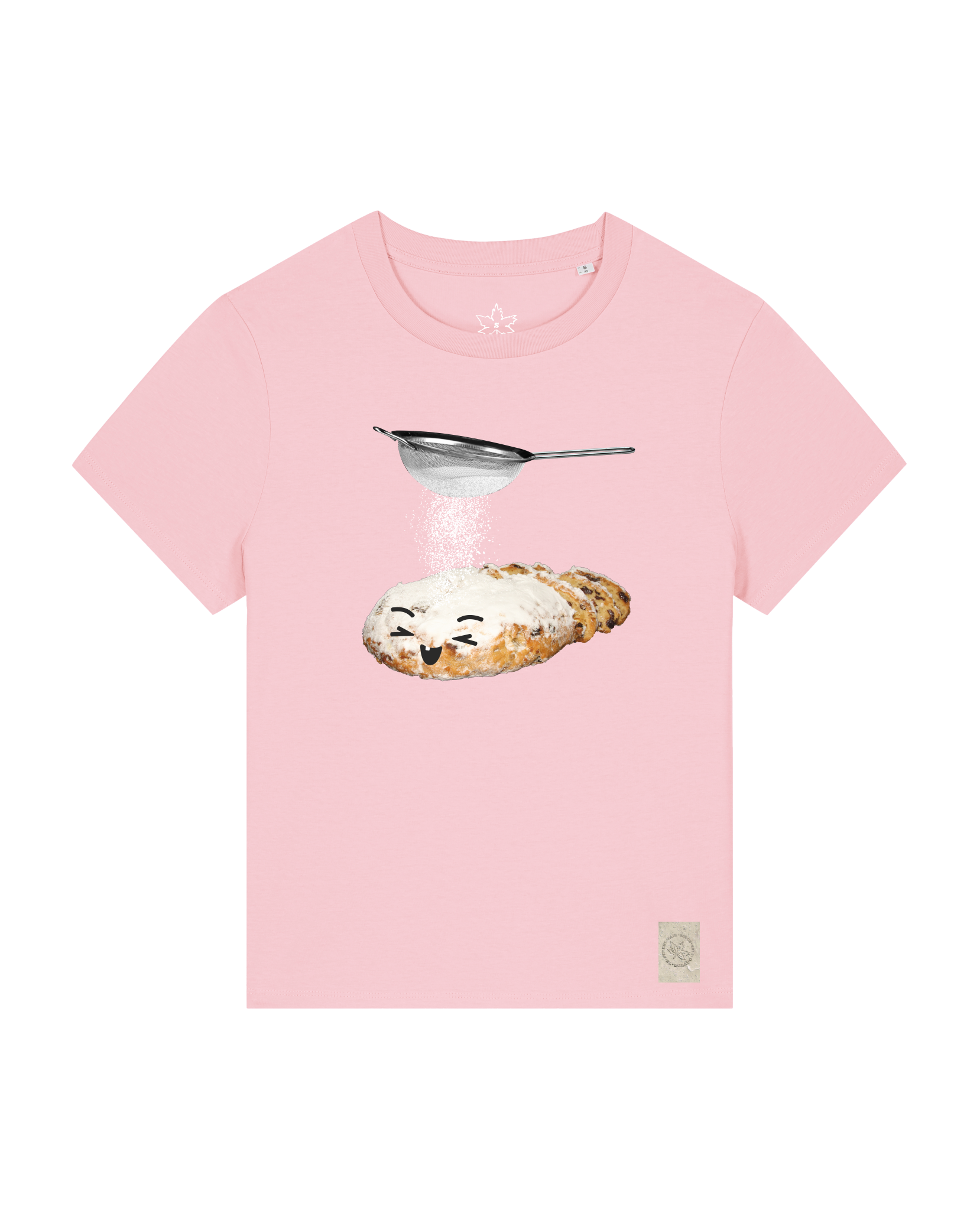 bio-female-medium fit-tshirt-stollen-sttw172-flamingo-front