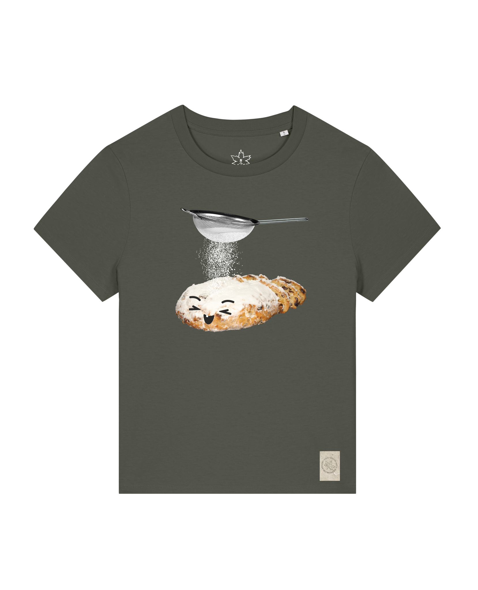 bio-female-medium fit-tshirt-stollen-sttw172-grunkohl-front