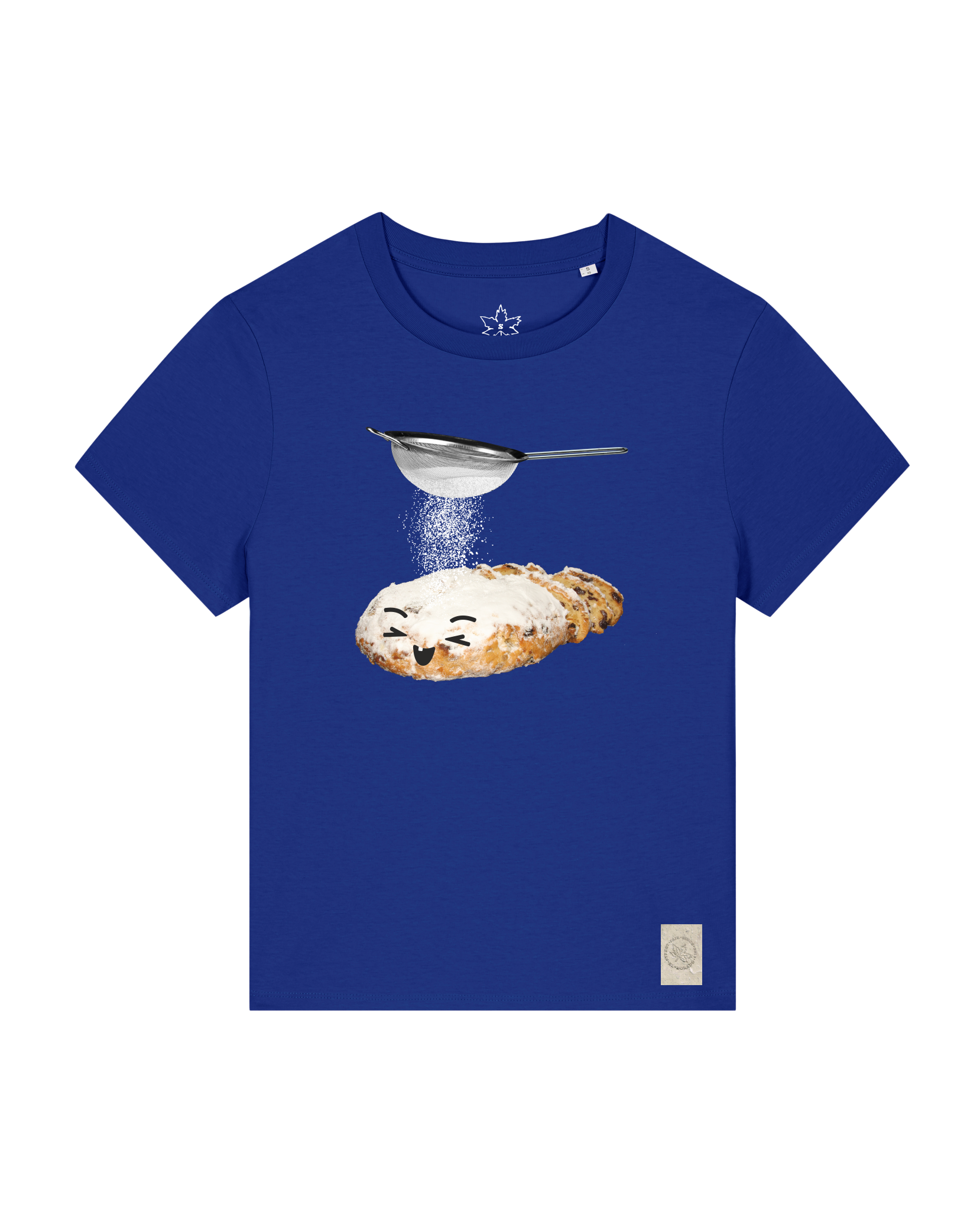bio-female-medium fit-tshirt-stollen-sttw172-kornblume-front