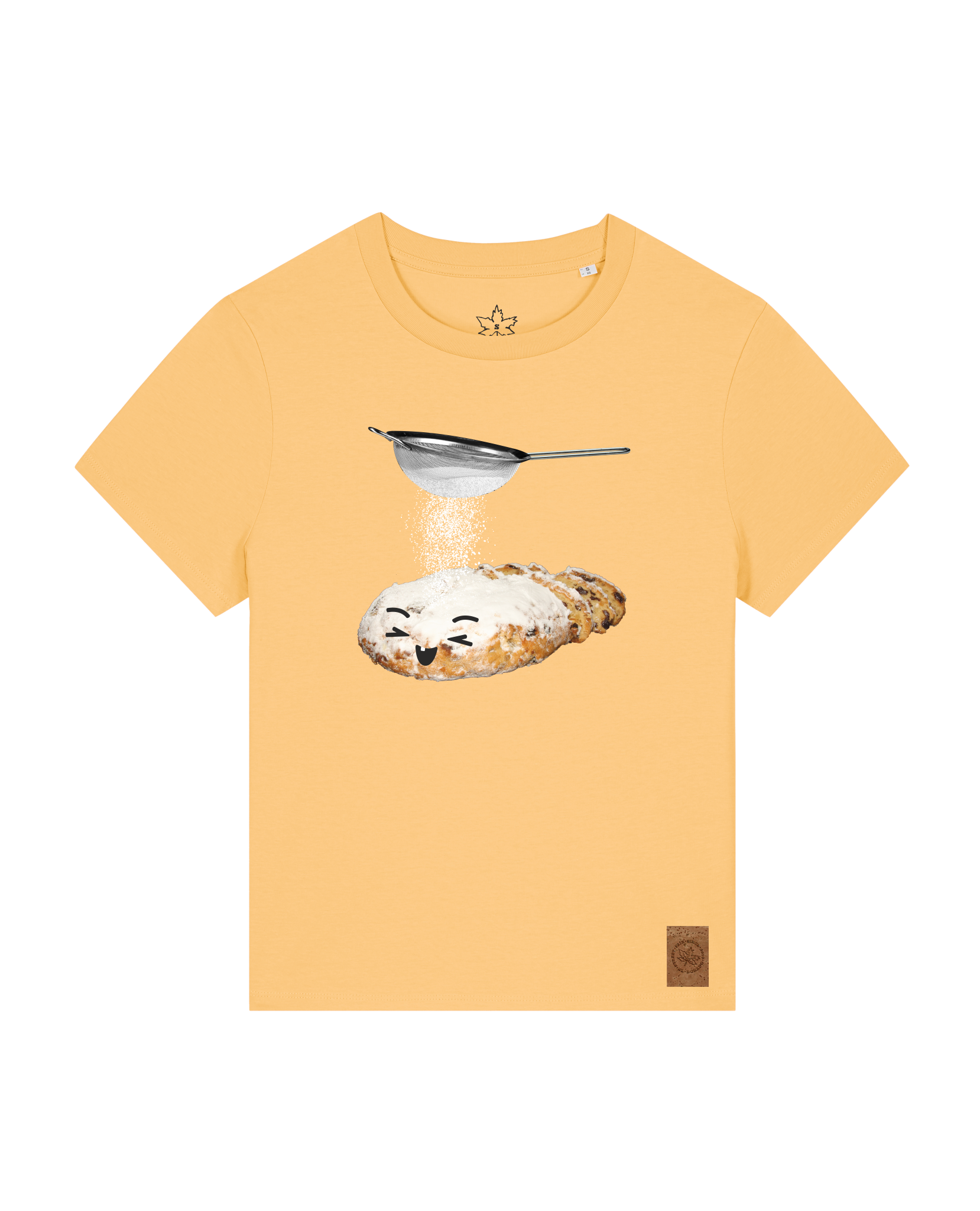 bio-female-medium fit-tshirt-stollen-sttw172-senfkorn-front