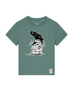 bio-female-medium fit-tshirt-study crowd-sttw172-blautanne-front