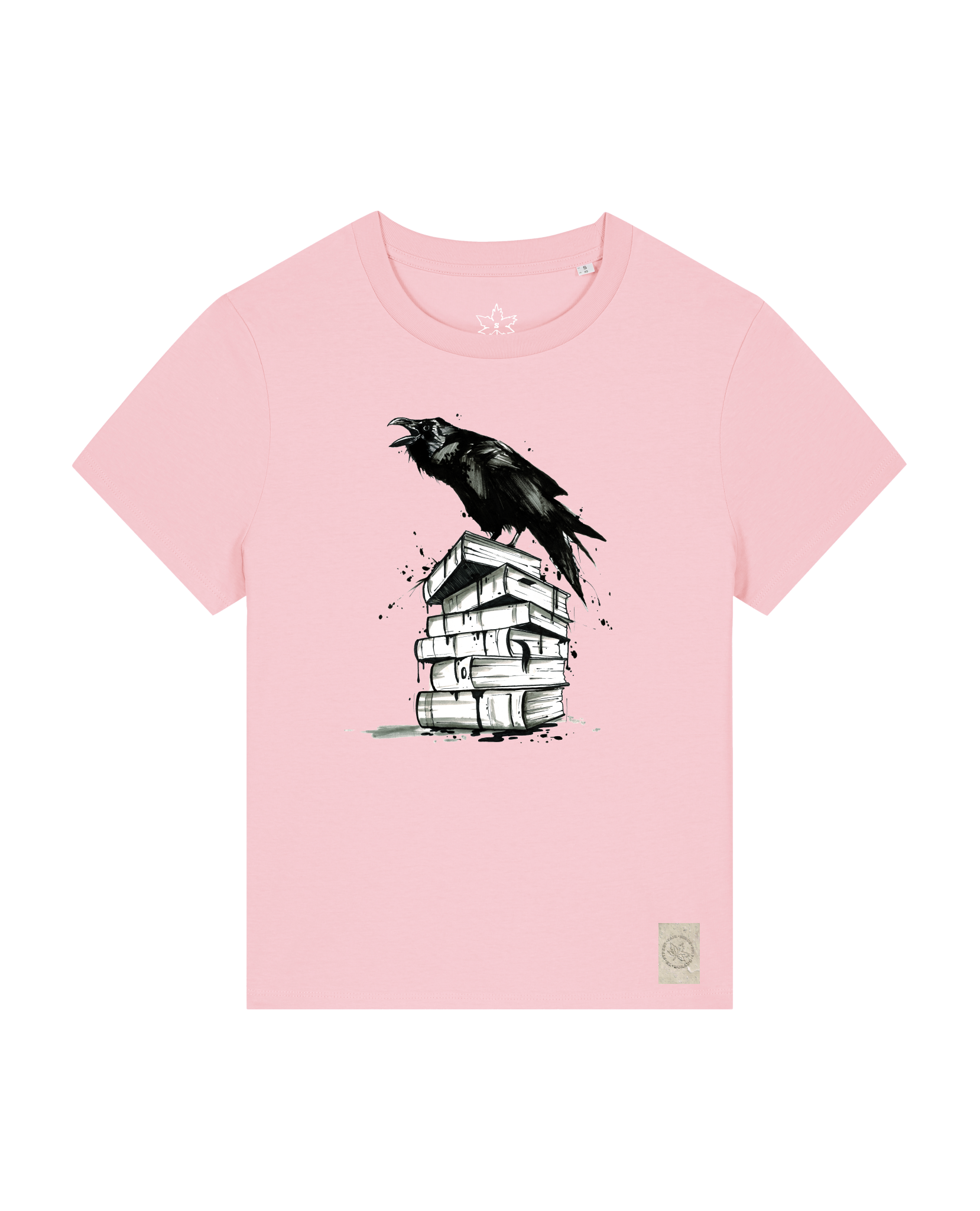 bio-female-medium fit-tshirt-study crowd-sttw172-flamingo-front