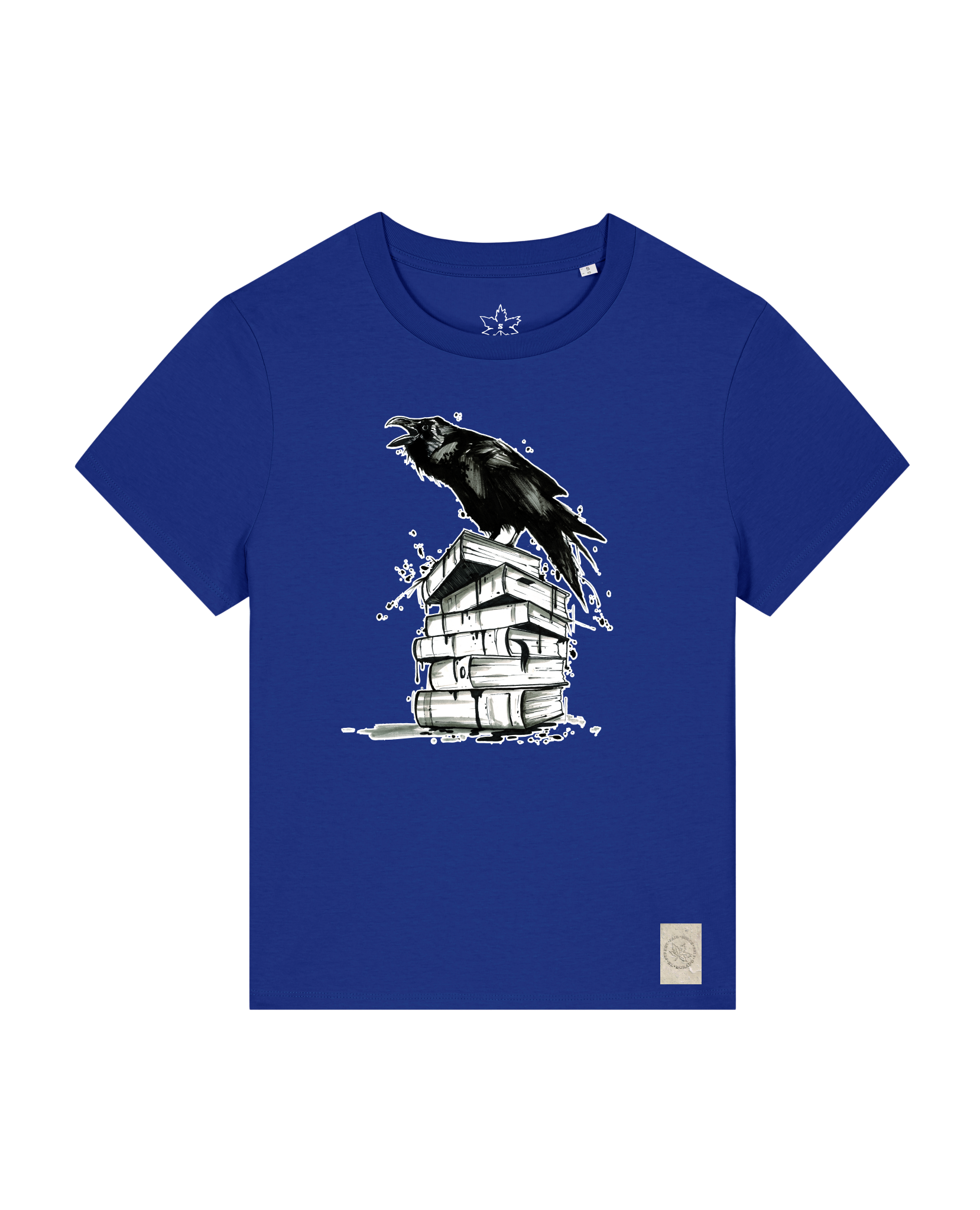 bio-female-medium fit-tshirt-study crowd-sttw172-kornblume-front