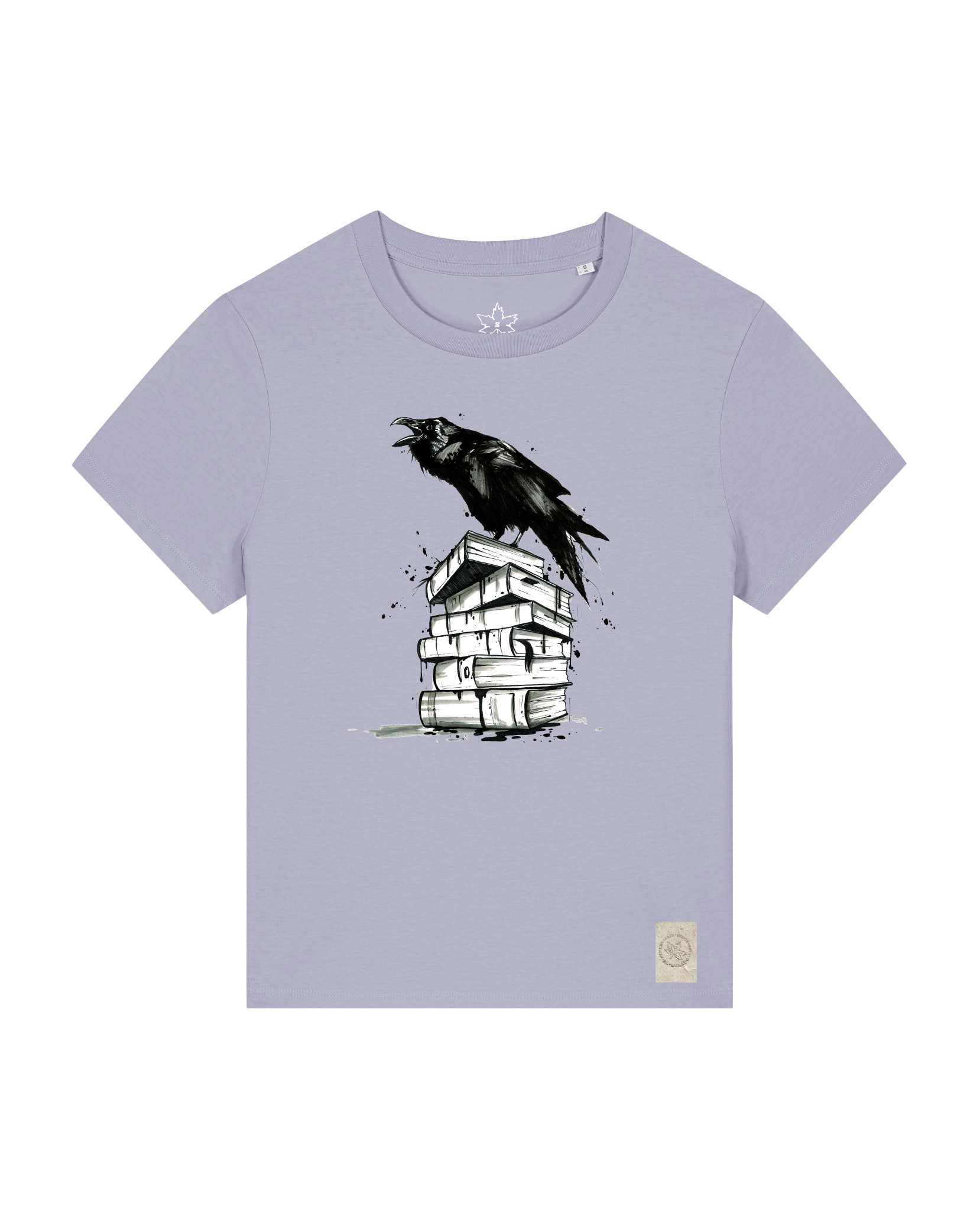 bio-female-medium fit-tshirt-study crowd-sttw172-lavender-front