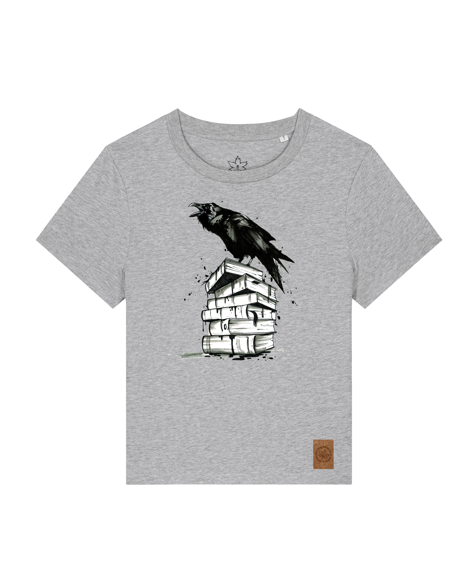 bio-female-medium fit-tshirt-study crowd-sttw172-mausgrau-front