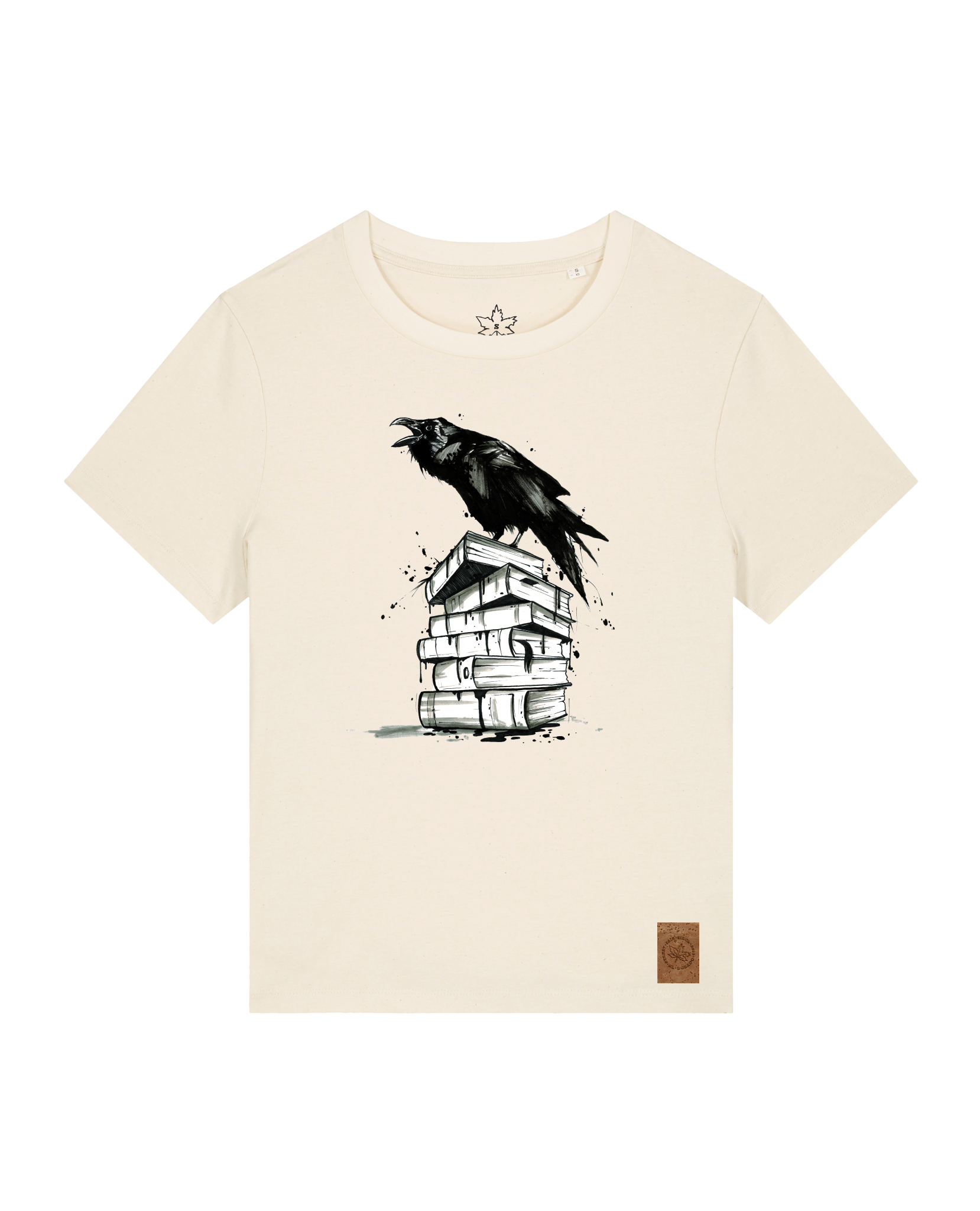 bio-female-medium fit-tshirt-study crowd-sttw172-natur-front