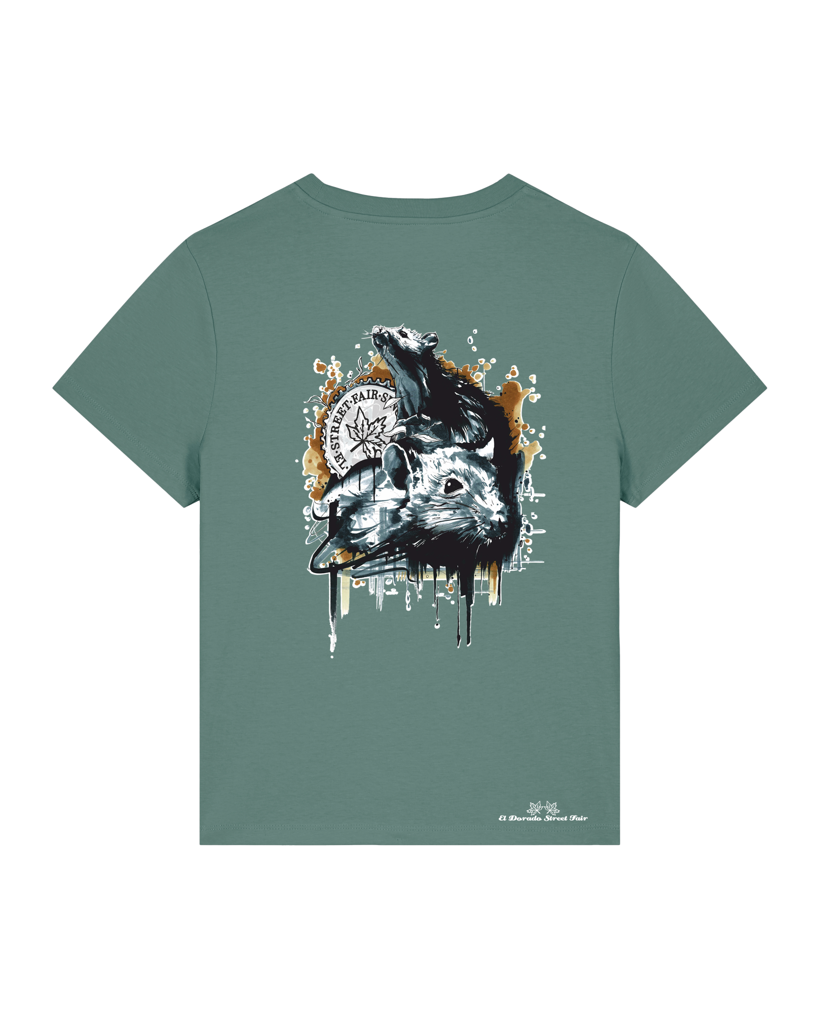 Bio Damen Medium Fit T-Shirt Subchannel Staff (Backprint)