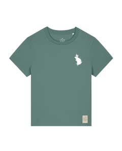 bio-female-medium fit-tshirt-subchannel staff (backprint)-sttw172-blautanne-front
